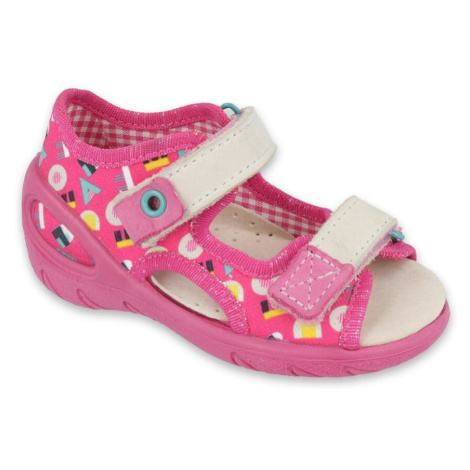 BEFADO 065P153 SUNNY dívčí sandálky růžové 065P153_25