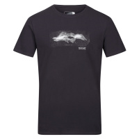 Pánské bavlněné tričko Regatta BREEZED III tmavě šedá