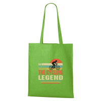 DOBRÝ TRIKO Bavlněná taška s potiskem Cycling legend Barva: Apple green