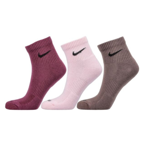 Nike EVERY DAY PLUS Pánské středně vysoké ponožky, růžová, velikost
