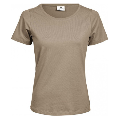 Prodloužené strečové tričko s kulatým lemem vysoká gramáž Tee Jays