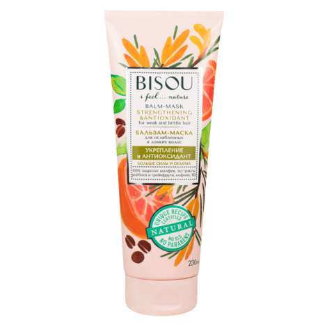 BISOU - Balzámová maska - ​​Pro oslabené a lámavé vlasy - Posilující a antioxidační, 230 ml