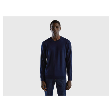 Benetton, Crew Neck Sweater In 100% Cotton United Colors of Benetton