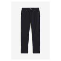 H & M - Kalhoty z bavlněného kepru Slim Fit - modrá
