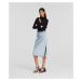 Sukně karl lagerfeld karl charm soft skirt cashmere blue