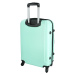 Plastový cestovní kufr Peek, světle zelená XL