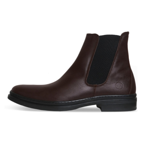 Hnědé dámské chelsea boots
