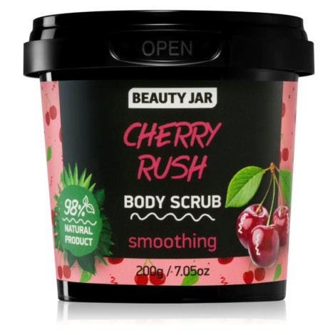 Beauty Jar Cherry Rush zjemňující tělový peeling 200 g