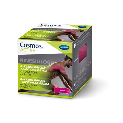 COSMOS® ACTIVE pružná samolepící tejpovací páska růžová 5 cm × 5 m COSMOS COMFORT