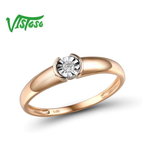 Klasický zásnubní prsten s diamantem Listese