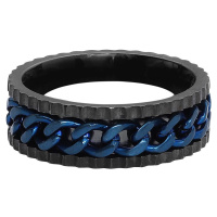 etNox Chain Prsten cerná/modrá