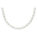 Manoki Pánský perlový náhrdelník Joel - sladkovodní perla WA599 50 cm Bílá