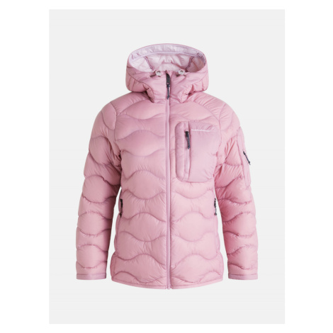 Bunda peak performance w helium utility down hood jacket růžová