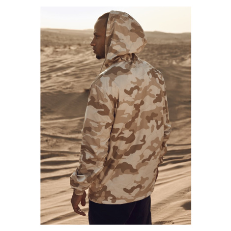 Camo Pull Over Windbreaker - sandcamo Urban Classics