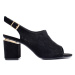 Vinceza Praktické sandály černé dámské na širokém podpatku ruznobarevne