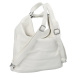 Stylový dámský koženkový kabelko-batoh Stafania, bílý