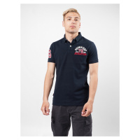 Tmavě modré pánské polo tričko Superdry Classic Superstate