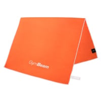 Sportovní rychleschnoucí ručník Orange/White - GymBeam