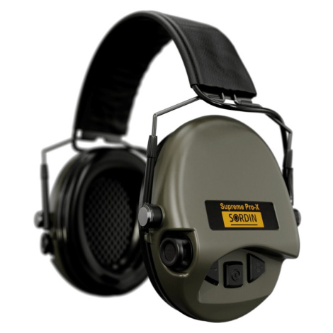 Elektronické chrániče sluchu Supreme Pro-X Slim Sordin® – Zelená