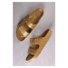 Zlaté nízké pantofle Arizona EVA