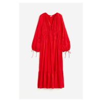 H & M - Šaty se stahovacími šňůrkami - červená