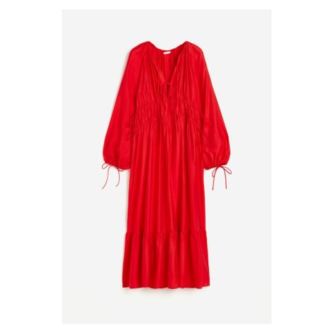 H & M - Šaty se stahovacími šňůrkami - červená H&M