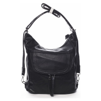 Pohodlná dámská kabelka/batoh Marcellin černá