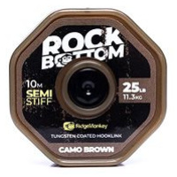RidgeMonkey RM-Tec Rock Bottom Tungsten Coated Semi Stiff 25lb 10m Camo Brown
