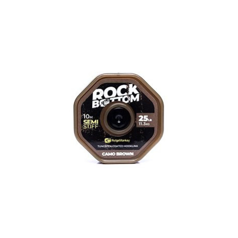RidgeMonkey RM-Tec Rock Bottom Tungsten Coated Semi Stiff 25lb 10m Camo Brown