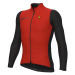 ALÉ Cyklistická zateplená bunda - FONDO 2.0 SOLID - černá/červená