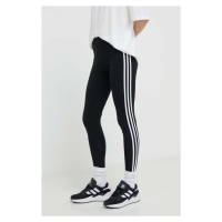 Legíny adidas Originals 3 Stripes Tigh dámské, černá barva, s aplikací, IB7383