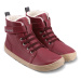 Dětské zimní barefoot boty Be Lenka Winter Kids - Dark Cherry Red