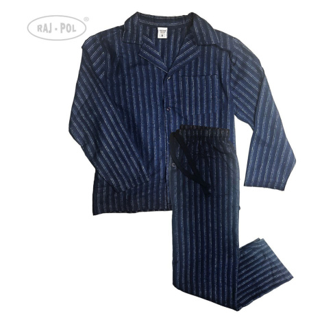 Raj-Pol Man's Pyjamas Flannel Navy Blue