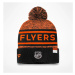 Philadelphia Flyers zimní čepice Authentic Pro Rink Heathered Cuffed Pom Knit