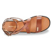 LES TROPEZIENNES Kožené sandály s dvojitým páskem kolem kotníku Hocean