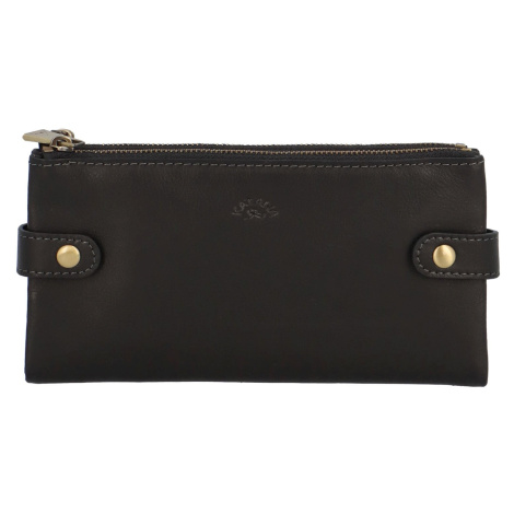 Luxusní dámská kožená peněženka Katana Lola, černá