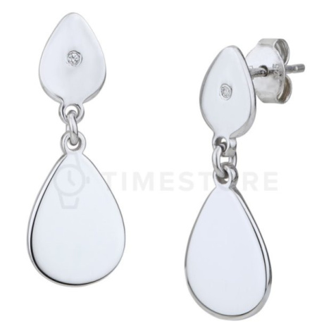 Stříbrné náušnice s diamantem TS-EA-0243