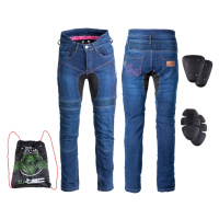 W-TEC Biterillo Dámské moto jeansy modrá/černá