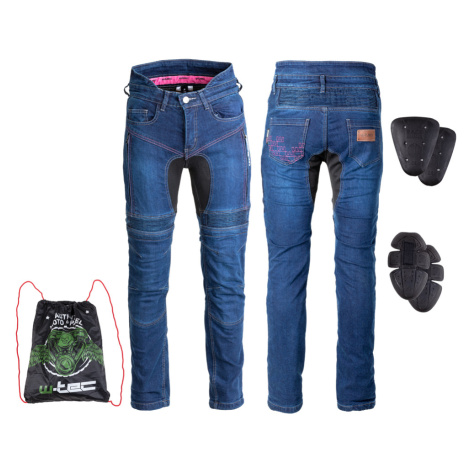 W-TEC Biterillo Dámské moto jeansy modrá/černá