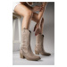 Riccon Rhifthil Women's Boots 00125001 Mink Suede