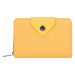 Dámská koženková peněženka VUCH Karoli, žlutá