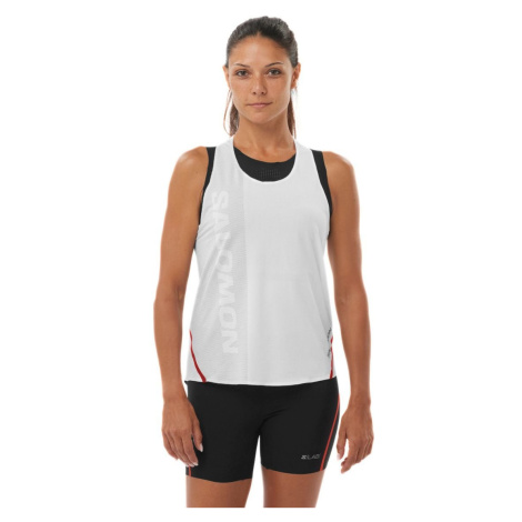 Salomon S/AB Speed Singlet W C2243600 - white/deep black