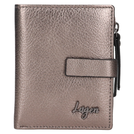 Dámská kožená peněženka Lagen Sigrid - stříbrná