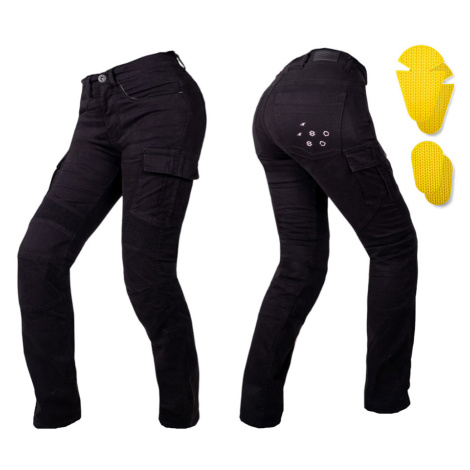 Dámské moto jeansy W-TEC Komehana černá