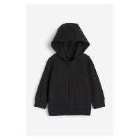 H & M - Bunda na zip's kapucí - černá