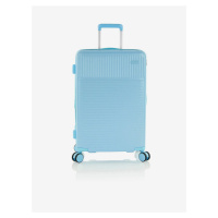 Světle modrý cestovní kufr Heys Pastel M