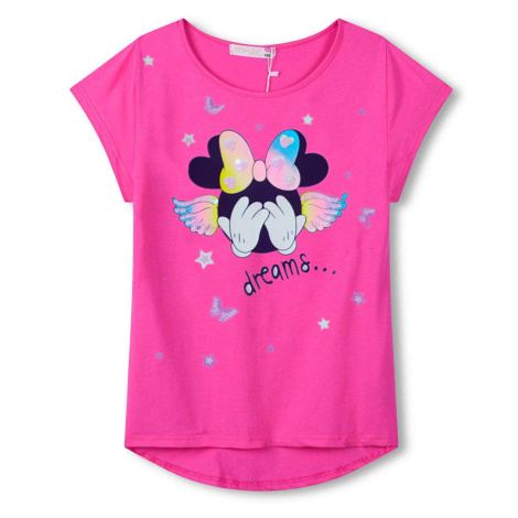 Dívčí tričko KUGO WT0885, tmavě růžová Barva: Růžová