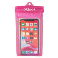 AQUOS PHONE DRY BAG Vodotěsné pouzdro na mobil, růžová, velikost