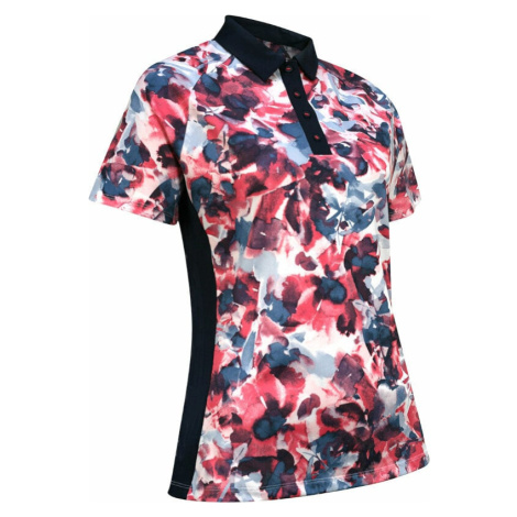 Callaway Womens Short Sleeve Floral Polo Fruit Dove