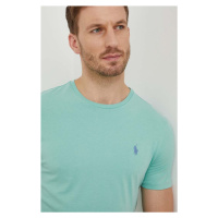 Bavlněné tričko Polo Ralph Lauren zelená barva, 710671438